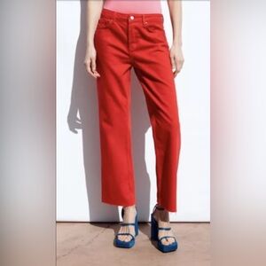 NWT ZARA  Mid Rise Straight size 8